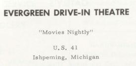 Evergreen Drive-In Theatre - 1969 Champion High School Yearbook Ad